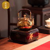 【莺歌烧旗舰店】海棠窗四方大漆地金枫纹电陶炉 商品缩略图2