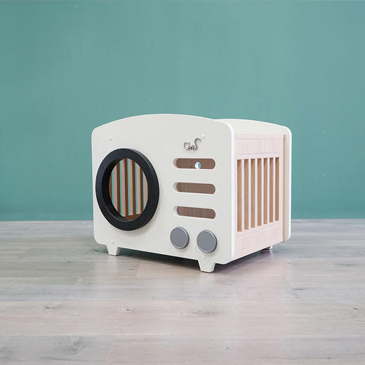 CatS猫家具 复古收音机拼色木制猫屋猫窝 猫咪玩具 包邮 商品图2