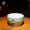 手绘青瓷戏莲个人品茗杯2 商品缩略图0