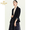 乔万尼新款经典款收腰短款黑色拼接气质款职业装正装西装ES3B571 商品缩略图2