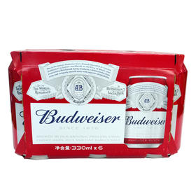 百威听装啤酒330ml*6听