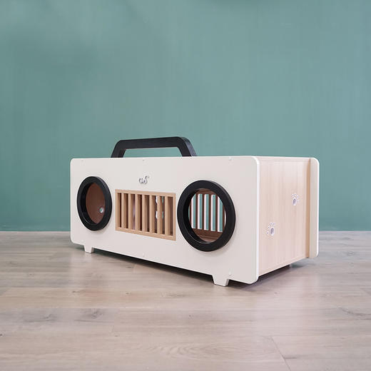 CatS猫家具 复古录音机拼色茶几/木制猫屋猫窝 猫咪玩具 包邮 商品图1