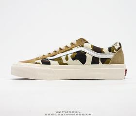 万斯Vans style 36  CORDURA迷彩反毛皮复古休闲时尚百搭舒适个性板鞋