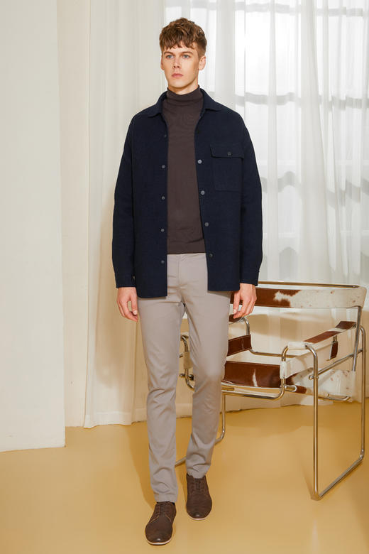 callisto柔柔云朵般纯羊毛微阔外套FPFEJ031C 商品图1