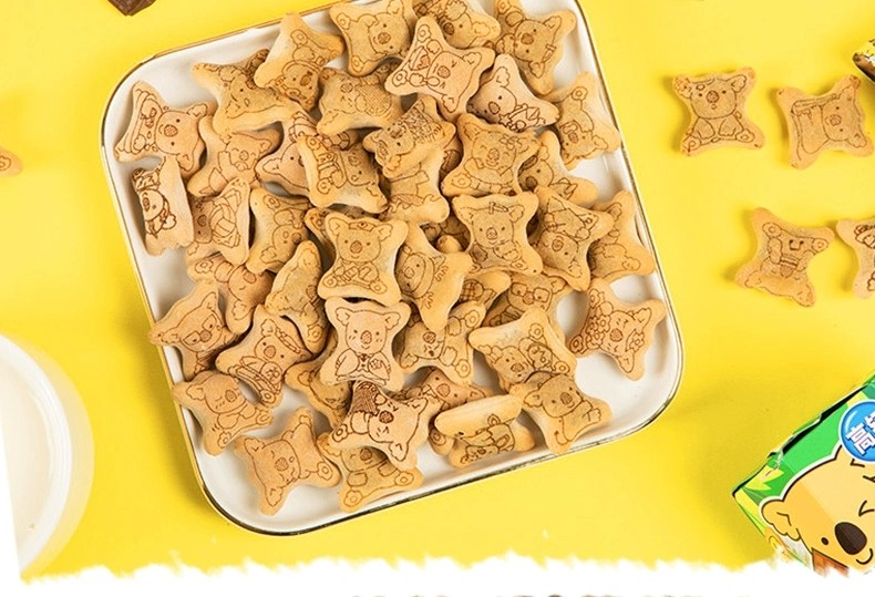 日本乐天lotte考拉小熊注心夹心饼干儿童零食37g