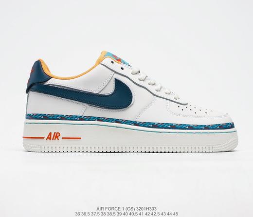 耐克Foot Locker x Nike Air Force 1 Low GS"Swoosh Chain"空军一号经典百搭休闲运动板鞋 商品图8