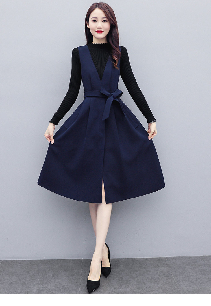 cq xmyr1978套裙两件套a型连衣裙背心裙 毛衣