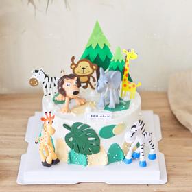 动物园zoo大聚会奶油蛋糕