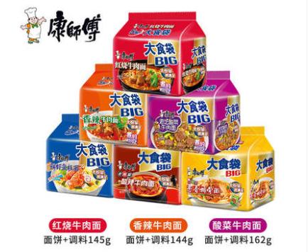 F康师傅方便面大食袋装（五袋装） 商品图0