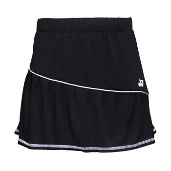 YONEX尤尼克斯新款羽毛球女短裤短裙防走光透气排汗专业场地训练比赛运动下装 女短裙/220159BCR/黑色 商品图0