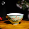 手绘青瓷戏莲个人品茗杯1 商品缩略图0