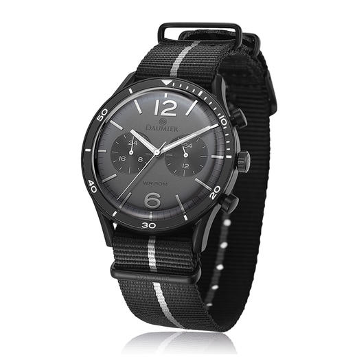 Daumier丹玛瑞士 纽柏林系列高雅百搭赛车款石英双时间男腕表DM9622 商品图2