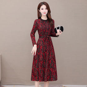 YWE  KSF20A180时尚气质减龄印花连衣裙【优】