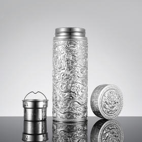 子佩集S999银九龙杯摆件【BXYL0050160】纯银内胆泡茶杯203