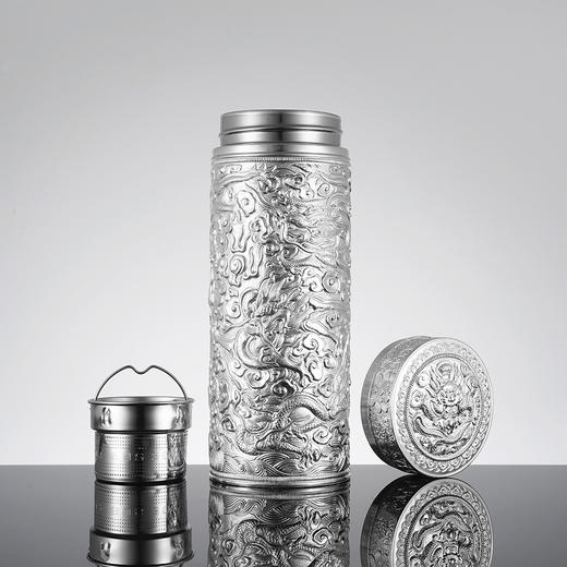 子佩集S999银九龙杯摆件【BXYL0050160】纯银内胆泡茶杯203 商品图1