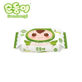 韩国进口 顺顺儿婴儿童湿巾绿色便携装宝宝手口巾20片*20包/箱