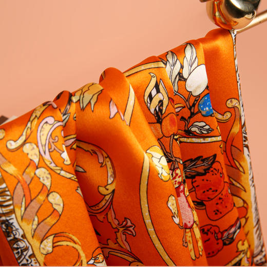 【金三塔】真丝民族风方巾+真丝飘带装饰丝巾 商品图6