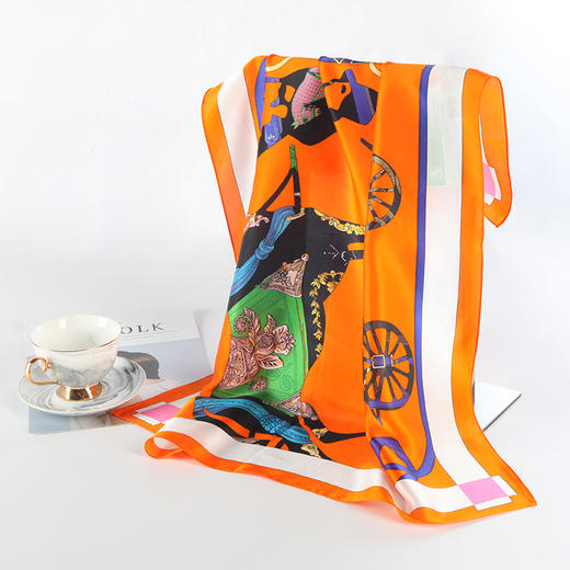 【金三塔】真丝民族风方巾+真丝飘带装饰丝巾 商品图7