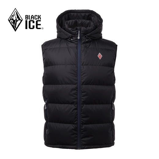 黑冰 F8135 鹅绒背心 冬季休闲保暖坎肩 户外羽绒连帽马甲 男 商品图7