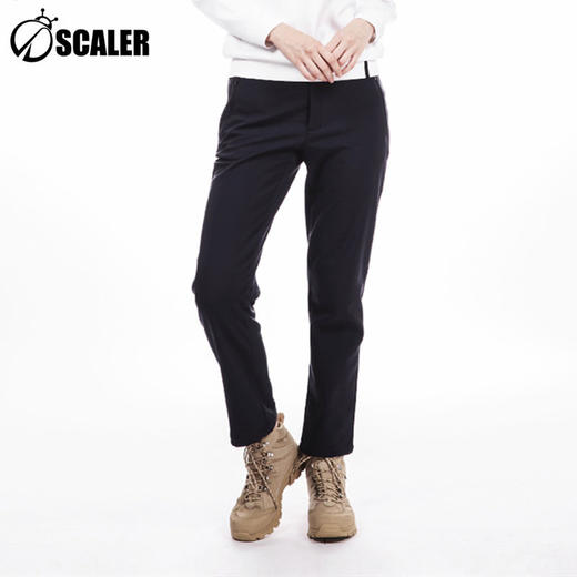SCALER/思凯乐  户外男女防水弹力软壳裤抓绒裤长裤 F3900330/F3910330 商品图2