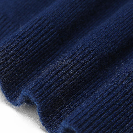 METTE羊绒世家童装中大童2020秋新款100%山羊绒衫男宝圆领保暖条纹毛衣 商品图5