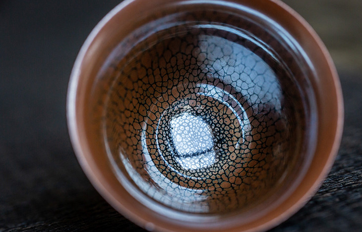 茶香记黄鼬鹧鸪斑建盏江康桂小钵小束口小斗笠手工打造景德镇