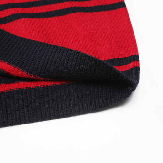 METTE羊绒世家2020秋冬童装中大童新款100%山羊绒衫时尚条纹保暖毛衣 商品图7