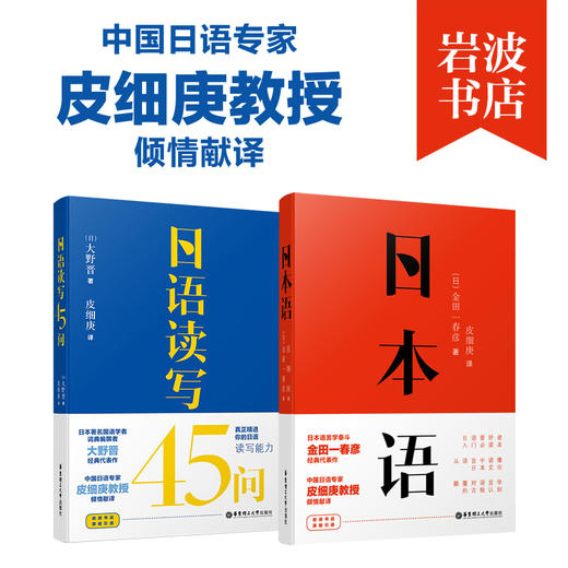 岩波书店原版引进《日语读写45问》+《日本语》，真正精进你的日语读写能力，中国日语专家皮细庚教授倾情献译 商品图0