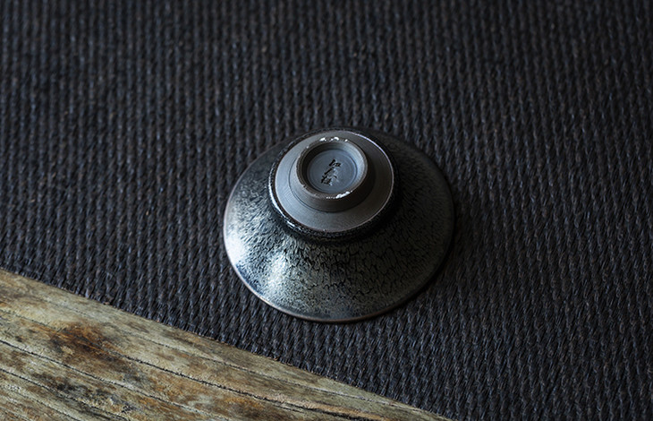 茶香记江康桂建盏银釉鹧鸪斑撇口盏经典器型星云璀璨