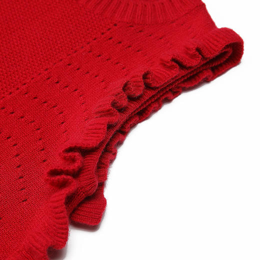 METTE羊绒世家女童中大童2020秋新品100%山羊绒背心无袖保暖毛衣 商品图4