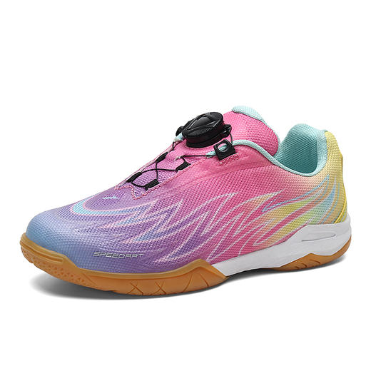 速博特乒乓球鞋 风火轮系列 专业儿童乒乓球鞋小学生运动鞋 童鞋 罗兰粉 商品图1