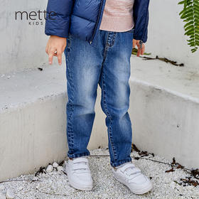 METTE童装女童牛仔裤(水洗产品)2020秋新品女大童水洗休闲长裤子