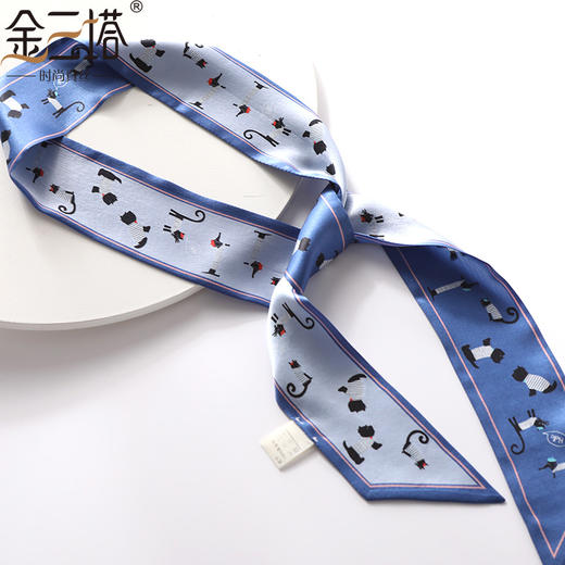 【金三塔】真丝民族风方巾+真丝飘带装饰丝巾 商品图11