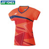 2020YONEX尤尼克斯yy羽毛球服 团队服全英赛战袍大赛款桃田日本VC面料正品 20521 686亮橙女式短袖运动T恤 商品缩略图0