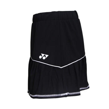 YONEX尤尼克斯新款羽毛球女短裤短裙防走光透气排汗专业场地训练比赛运动下装 女短裙/220159BCR/黑色 商品图2
