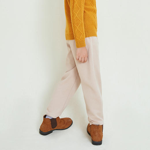 METTE女童裤子秋装2020新款儿童纯色休闲长裤 商品图4