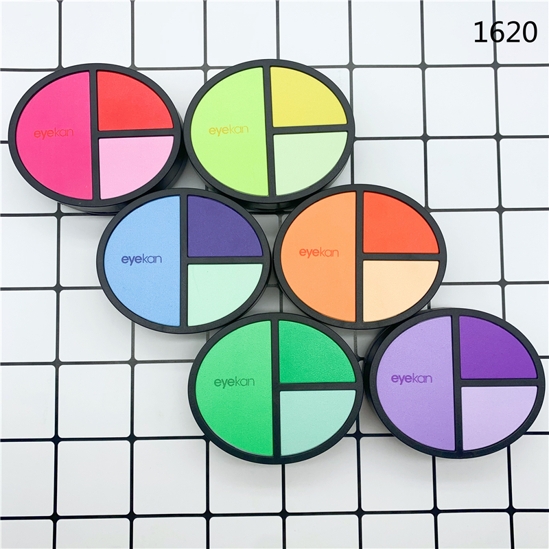 新款凯达1620五光十色简单美瞳盒隐形眼镜盒双联盒~