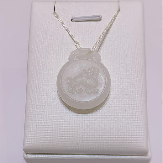 直播和合玉器和田玉羊脂玉貔貅牌