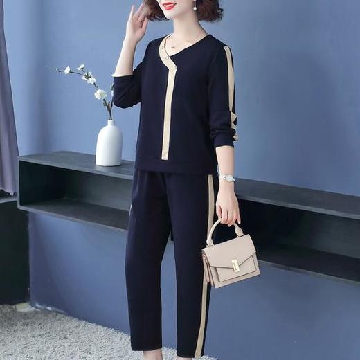 HZ-1457妈妈秋装洋气高贵时尚中老年两件套套装 商品图0