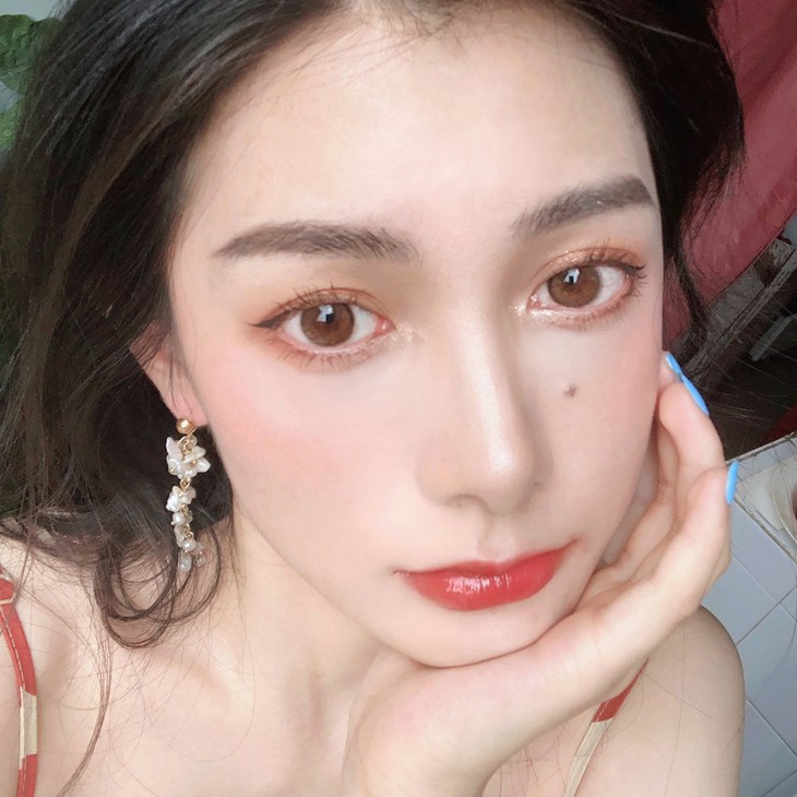 桥本环奈瞳孔定制款bollycon琥珀棕天生妈瞳色琥珀色美瞳