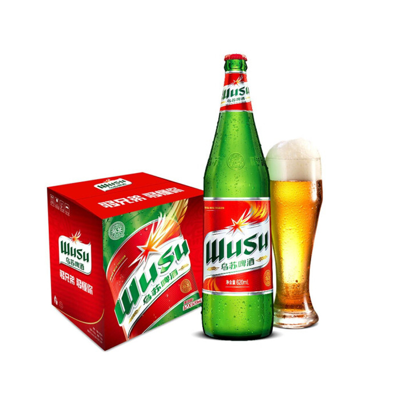 网红乌苏夺命大乌苏啤酒 620ml*12瓶/箱