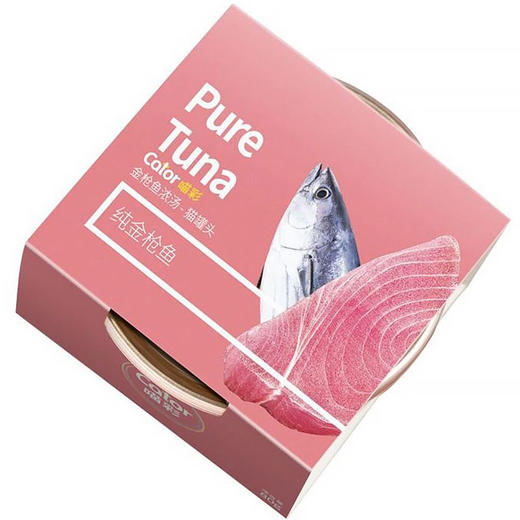 喵彩七日罐 大目金枪鱼系列 金枪鱼+6种海鲜混合 80gx7罐 喵咪零食罐头 大块金枪鱼吃着更放心 商品图2