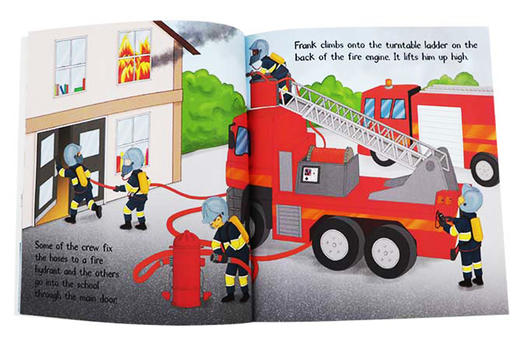 忙碌的人系列 消防员 英文原版绘本 Busy People Firefighter 英文版 儿童英语读物 进口原版书籍 商品图1