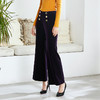 EITIE爱特爱秋款时尚气质通勤洋气复古高腰显瘦灯芯绒微喇长裤女6005715 商品缩略图6