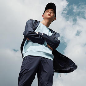 卡尔美男士春秋款中长款连帽夹克