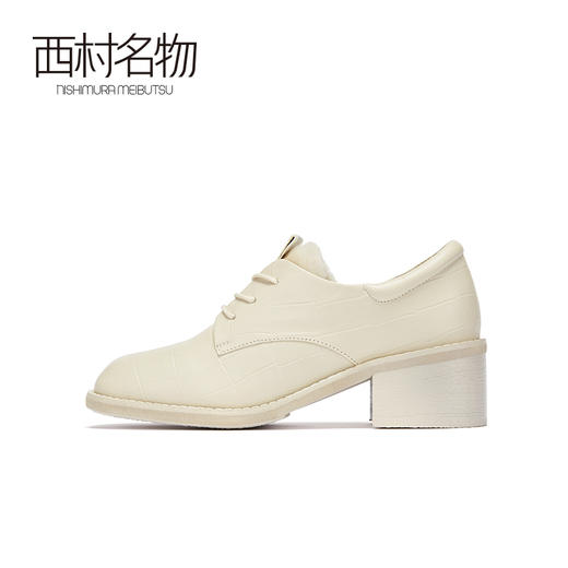 西村名物2020秋季新品休闲时尚深口成型底羊皮革单鞋X20CM30831 商品图4
