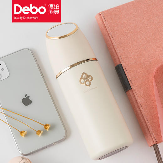 Debo德铂 绣丽316不锈钢真空保温杯情侣杯口红杯 商品图5