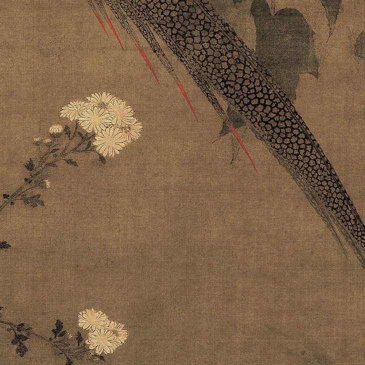 赵佶芙蓉锦鸡图尺寸536x815cm