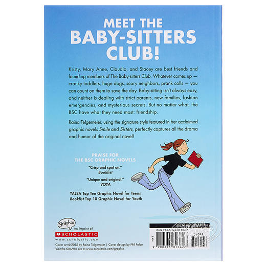 预售 【中商原版】保姆俱乐部1（全彩版）英文原版 The baby-sitters club 卡通漫画 Ann M. Martin 商品图1