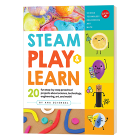 玩乐STEAM 20个学前课程小游戏 英文原版 STEAM Play & Learn 学科知识 儿童动手项目 英文版进口原版英语书籍